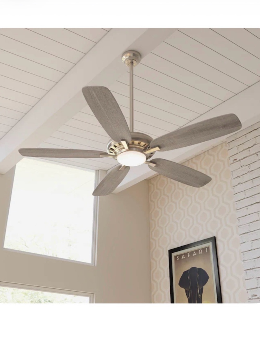 New Open Box Minka Ceiling Fan Co.
Baskinville 52in Pewter LED Ceiling Fan Remot